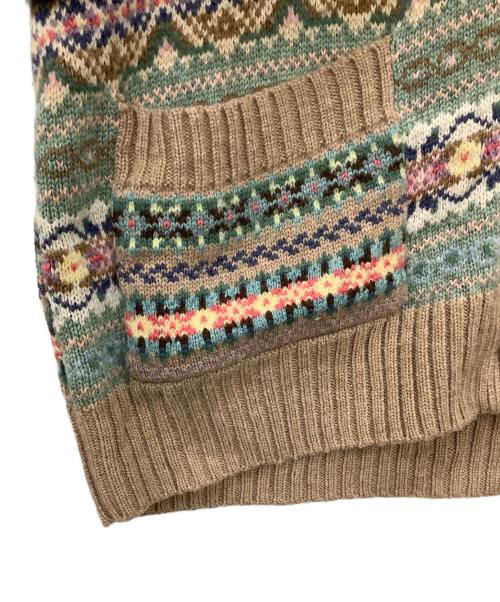POLO RALPH LAUREN（ポロ・ラルフローレン）POLO RALPH LAUREN (ポロ・ラルフローレン) 厚手カーディガン ベージュ サイズ:Mの古着・服飾アイテム
