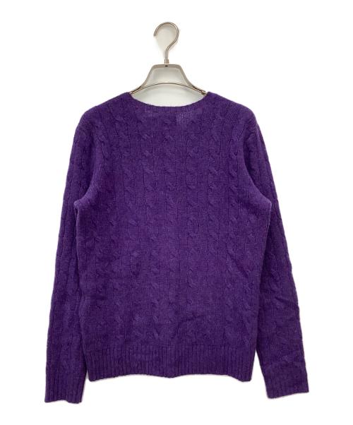 POLO RALPH LAUREN（ポロ・ラルフローレン）POLO RALPH LAUREN (ポロ・ラルフローレン) 厚手ニット パープル サイズ:Mの古着・服飾アイテム