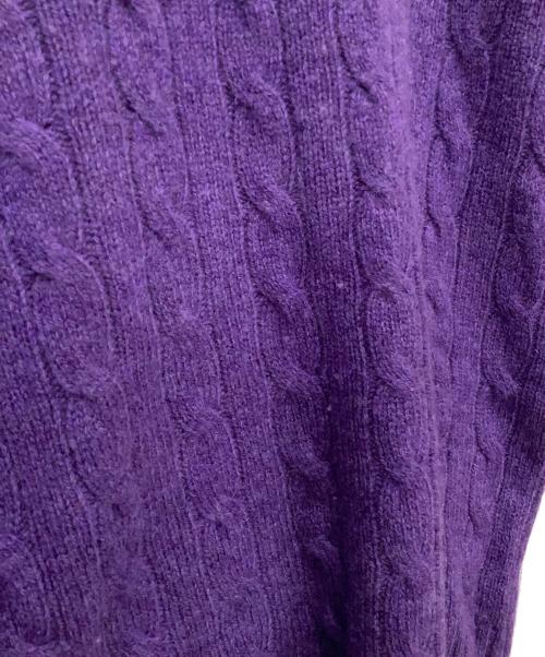 POLO RALPH LAUREN（ポロ・ラルフローレン）POLO RALPH LAUREN (ポロ・ラルフローレン) 厚手ニット パープル サイズ:Mの古着・服飾アイテム