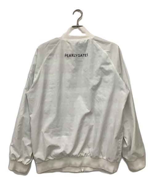 PEARLY GATES（パーリーゲイツ）PEARLY GATES (パーリーゲイツ) ジップアップブルゾン ホワイト サイズ:LLの古着・服飾アイテム