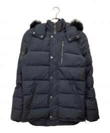 MOOSE KNUCKLES（ムース ナックルズ）の古着「ファー付きダウンコート」｜ネイビー