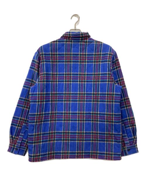 SUPREME（シュプリーム）SUPREME (シュプリーム) Quilted Plaid flannel shirt ブルー サイズ:Mの古着・服飾アイテム