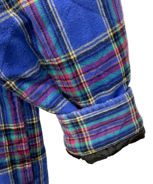 SUPREME（シュプリーム）SUPREME (シュプリーム) Quilted Plaid flannel shirt ブルー サイズ:Mの古着・服飾アイテム