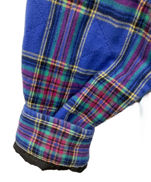 SUPREME（シュプリーム）SUPREME (シュプリーム) Quilted Plaid flannel shirt ブルー サイズ:Mの古着・服飾アイテム