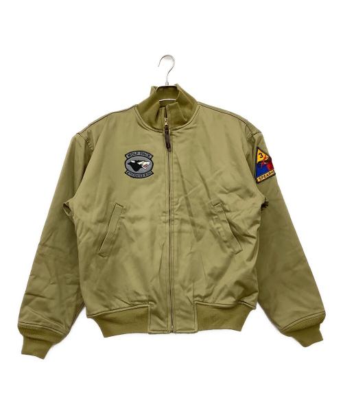 HOUSTON（ヒューストン）HOUSTON (ヒューストン) タンカースジャケット カーキ サイズ:42の古着・服飾アイテム