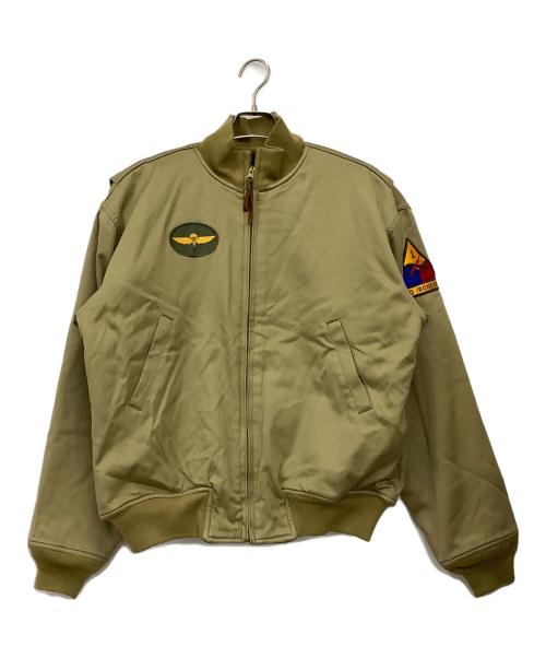 HOUSTON（ヒューストン）HOUSTON (ヒューストン) タンカースジャケット カーキ サイズ:42の古着・服飾アイテム