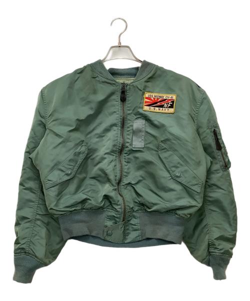 ALPHA（アルファ）ALPHA (アルファ) フライトジャケット カーキ サイズ:XLの古着・服飾アイテム