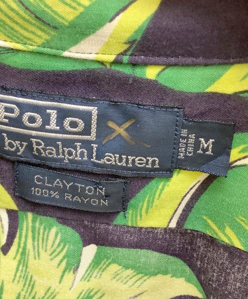 POLO RALPH LAUREN（ポロ・ラルフローレン）POLO RALPH LAUREN (ポロ・ラルフローレン) 半袖シャツ ネイビー×イエロー サイズ:Mの古着・服飾アイテム