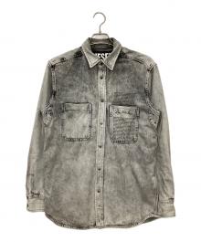 DIESEL（ディーゼル）の古着「長袖シャツ」｜グレー