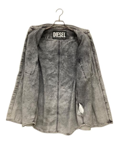 DIESEL（ディーゼル）DIESEL (ディーゼル) 長袖シャツ グレー サイズ:Sの古着・服飾アイテム