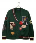 POLO RALPH LAURENポロ・ラルフローレン）の古着「厚手カーディガン」｜グリーン