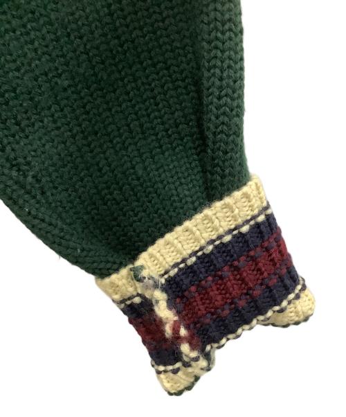 POLO RALPH LAUREN（ポロ・ラルフローレン）POLO RALPH LAUREN (ポロ・ラルフローレン) 厚手カーディガン グリーン サイズ:Lの古着・服飾アイテム