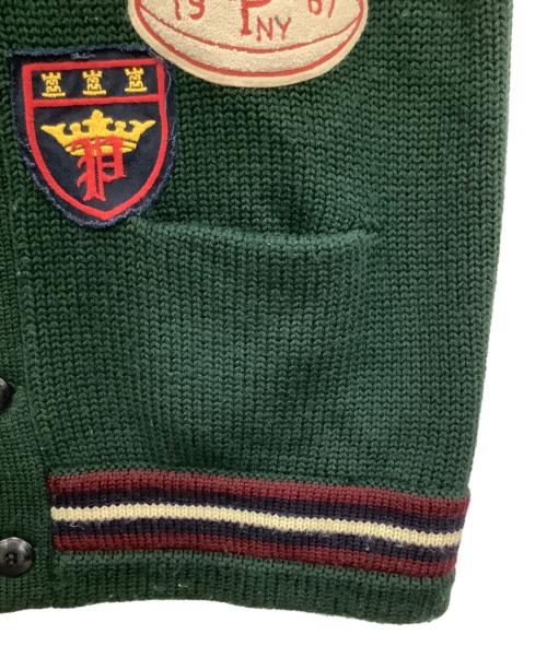 POLO RALPH LAUREN（ポロ・ラルフローレン）POLO RALPH LAUREN (ポロ・ラルフローレン) 厚手カーディガン グリーン サイズ:Lの古着・服飾アイテム