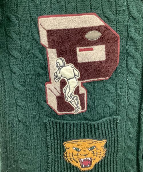 POLO RALPH LAUREN（ポロ・ラルフローレン）POLO RALPH LAUREN (ポロ・ラルフローレン) 厚手カーディガン グリーン サイズ:Lの古着・服飾アイテム