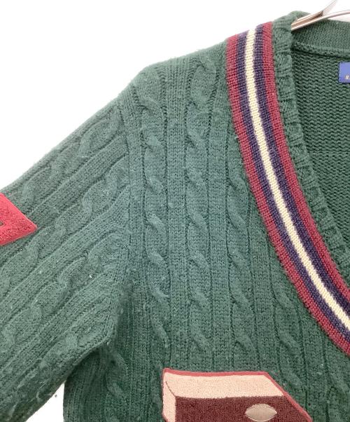 POLO RALPH LAUREN（ポロ・ラルフローレン）POLO RALPH LAUREN (ポロ・ラルフローレン) 厚手カーディガン グリーン サイズ:Lの古着・服飾アイテム