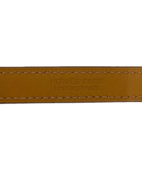 HERMES（エルメス）HERMES (エルメス) レザーブレスレット レッド サイズ:XSの古着・服飾アイテム