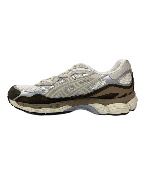 asics（アシックス）asics (アシックス) ローカットスニーカー ベージュ×ブラウン サイズ:27の古着・服飾アイテム