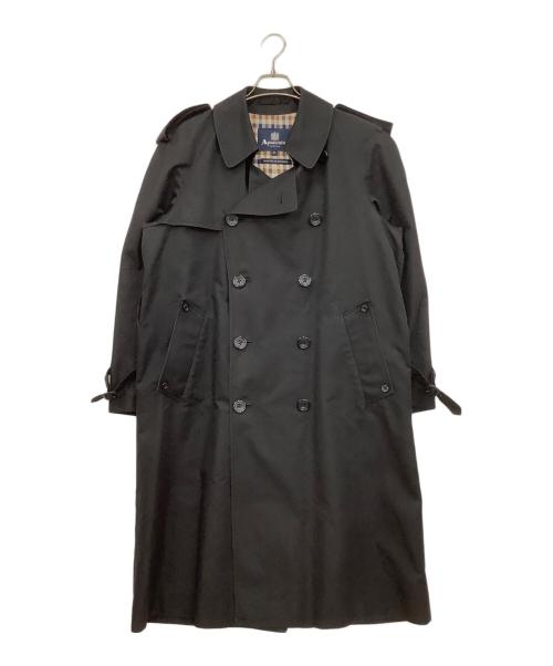 Aquascutum（アクアスキュータム）Aquascutum (アクアスキュータム) トレンチコート ブラック サイズ:Sの古着・服飾アイテム