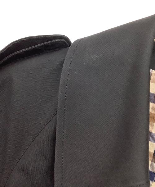 Aquascutum（アクアスキュータム）Aquascutum (アクアスキュータム) トレンチコート ブラック サイズ:Sの古着・服飾アイテム