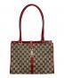 GUCCI（グッチ）の古着「ハンドバッグ」｜ベージュ×レッド