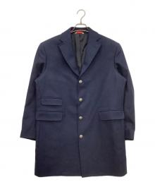 BROOKS BROTHERS（ブルックスブラザーズ）の古着「チェスターコート」｜ネイビー