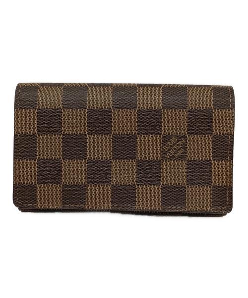 LOUIS VUITTON（ルイ ヴィトン）LOUIS VUITTON (ルイ ヴィトン) 2つ折り財布/ポルトフォイユ・トレゾール ブラウンの古着・服飾アイテム