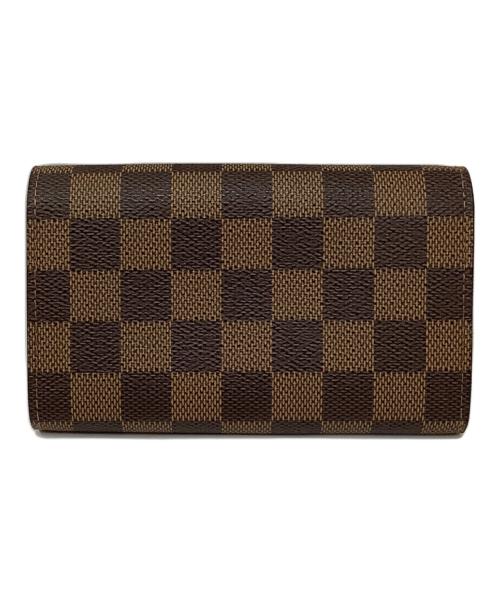 LOUIS VUITTON（ルイ ヴィトン）LOUIS VUITTON (ルイ ヴィトン) 2つ折り財布/ポルトフォイユ・トレゾール ブラウンの古着・服飾アイテム
