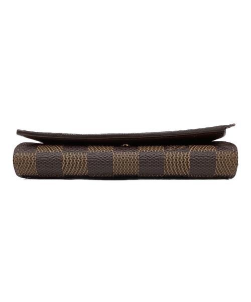 LOUIS VUITTON（ルイ ヴィトン）LOUIS VUITTON (ルイ ヴィトン) 2つ折り財布/ポルトフォイユ・トレゾール ブラウンの古着・服飾アイテム