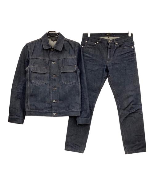 A.P.C.（アーペーセー）A.P.C. (アーペーセー) デニムセットアップ インディゴ サイズ:XSの古着・服飾アイテム
