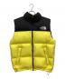 THE NORTH FACE（ザ ノース フェイス）の古着「ダウンベスト」｜イエロー×ブラック