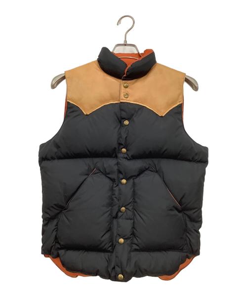 RockyMountainFeatherBed（ロッキーマウンテンフェザーベッド）RockyMountainFeatherBed (ロッキーマウンテンフェザーベッド) BEAMS (ビームス) ダウンベスト オレンジ×ブラック サイズ:38の古着・服飾アイテム