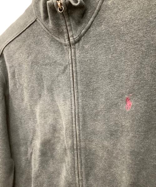 POLO RALPH LAUREN（ポロ・ラルフローレン）POLO RALPH LAUREN (ポロ・ラルフローレン) フルジップスウェット グレー サイズ:Lの古着・服飾アイテム