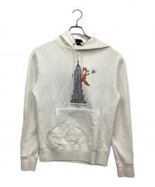 maison kitsune（メゾンキツネ）の古着「プルオーバーパーカー」｜ホワイト