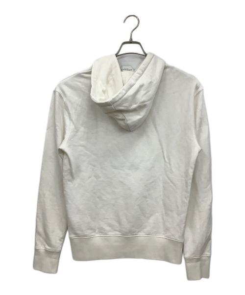 maison kitsune（メゾンキツネ）MAISON KITSUNE (メゾンキツネ) プルオーバーパーカー ホワイト サイズ:Sの古着・服飾アイテム