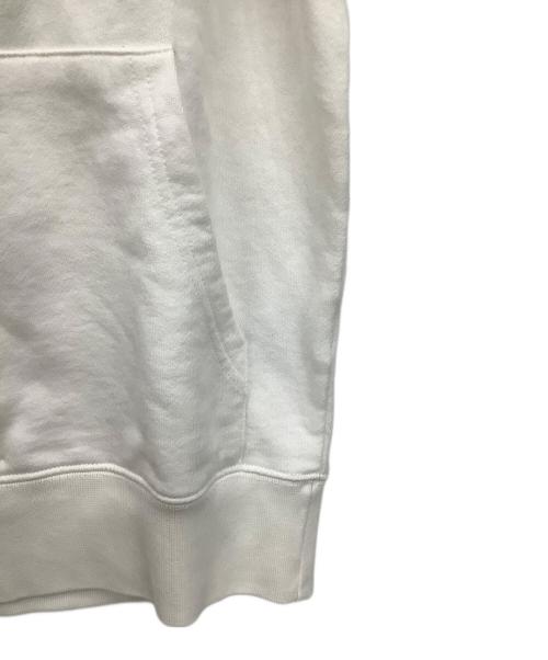 maison kitsune（メゾンキツネ）MAISON KITSUNE (メゾンキツネ) プルオーバーパーカー ホワイト サイズ:Sの古着・服飾アイテム