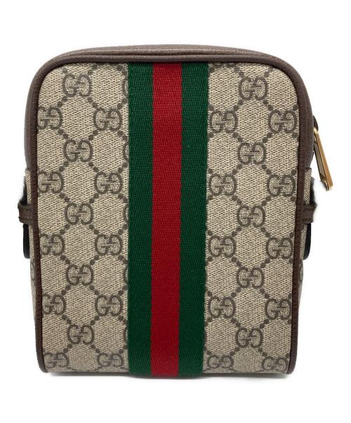 GUCCI（グッチ）GUCCI (グッチ) ショルダーバッグ ベージュ×ブラウンの古着・服飾アイテム