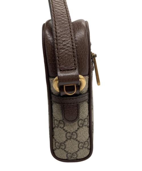 GUCCI（グッチ）GUCCI (グッチ) ショルダーバッグ ベージュ×ブラウンの古着・服飾アイテム