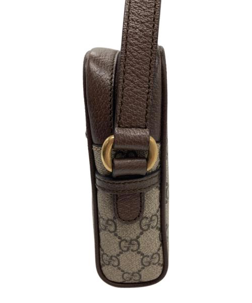 GUCCI（グッチ）GUCCI (グッチ) ショルダーバッグ ベージュ×ブラウンの古着・服飾アイテム