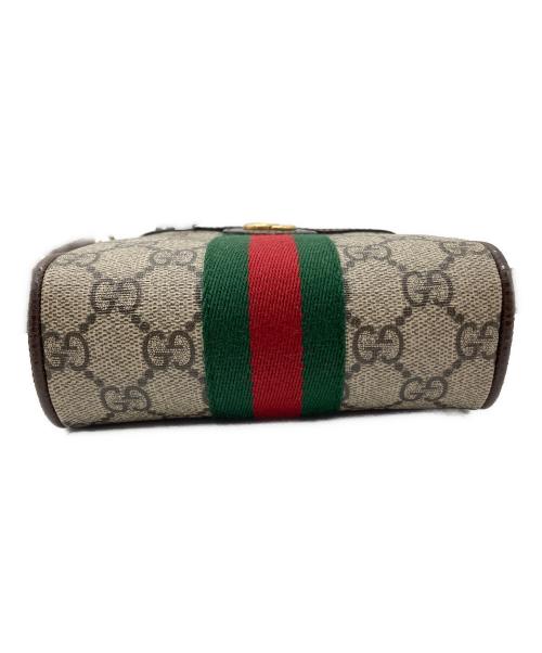 GUCCI（グッチ）GUCCI (グッチ) ショルダーバッグ ベージュ×ブラウンの古着・服飾アイテム