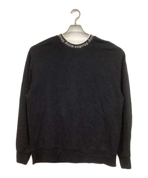 Acne studios（アクネ ストゥディオズ）ACNE STUDIOS (アクネ ストゥディオズ) クルーネックスウェット ブラック サイズ:Mの古着・服飾アイテム