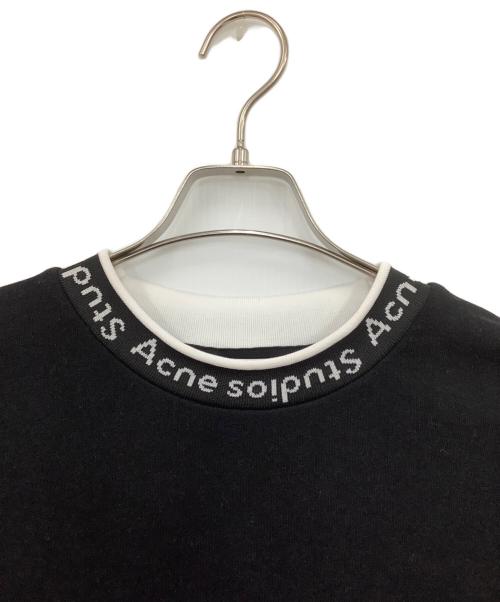 Acne studios（アクネ ストゥディオズ）ACNE STUDIOS (アクネ ストゥディオズ) クルーネックスウェット ブラック サイズ:Mの古着・服飾アイテム