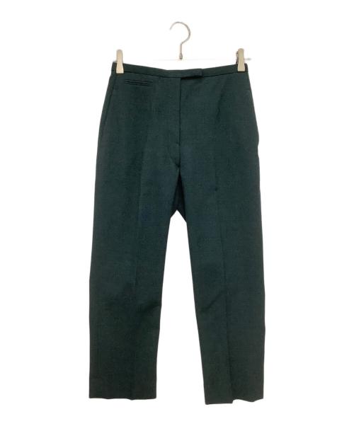 HERMES（エルメス）HERMES (エルメス) シルクテーパードパンツ グリーン サイズ:38の古着・服飾アイテム