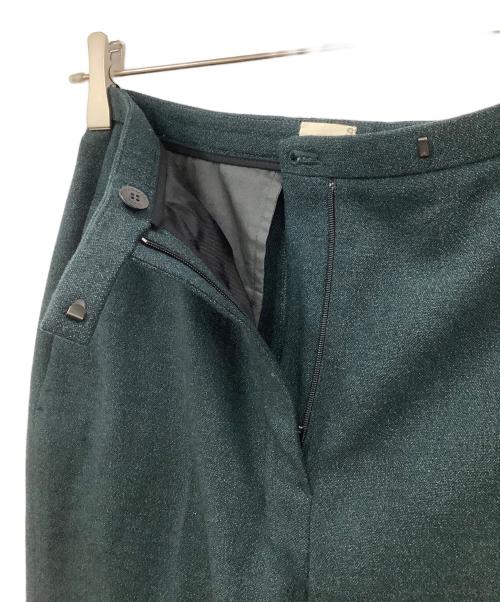 HERMES（エルメス）HERMES (エルメス) シルクテーパードパンツ グリーン サイズ:38の古着・服飾アイテム