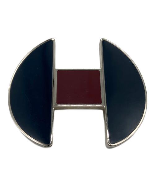 HERMES（エルメス）HERMES (エルメス) バレッタ ネイビー×レッドの古着・服飾アイテム