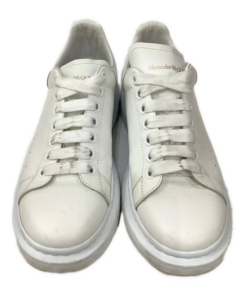 ALEXANDER McQUEEN（アレキサンダーマックイーン）ALEXANDER McQUEEN (アレキサンダーマックイーン) オーバーサイズド レザー スニーカー ホワイト サイズ:40の古着・服飾アイテム