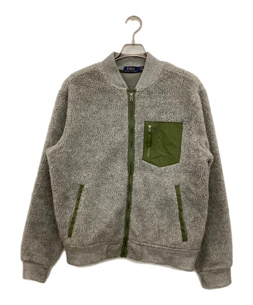 POLO RALPH LAUREN（ポロ・ラルフローレン）POLO RALPH LAUREN (ポロ・ラルフローレン) ボアブルゾン グレー サイズ:Mの古着・服飾アイテム
