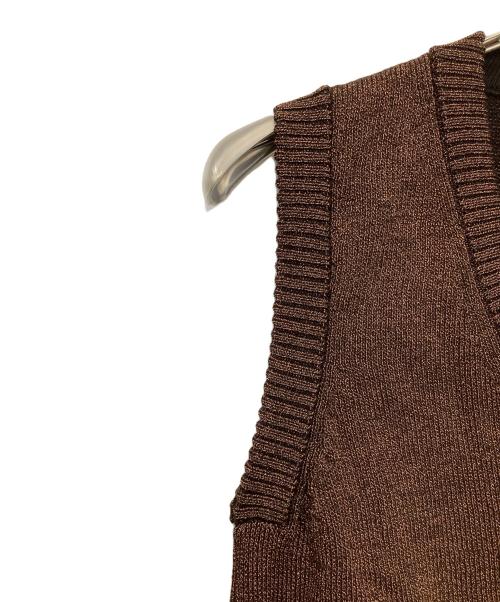 DOLCE & GABBANA（ドルチェ＆ガッバーナ）DOLCE & GABBANA (ドルチェ＆ガッバーナ) ベスト ブラウン サイズ:46の古着・服飾アイテム