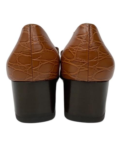 Salvatore Ferragamo（サルヴァトーレ フェラガモ）Salvatore Ferragamo (サルヴァトーレ フェラガモ) パンプス ブラウン サイズ:5の古着・服飾アイテム
