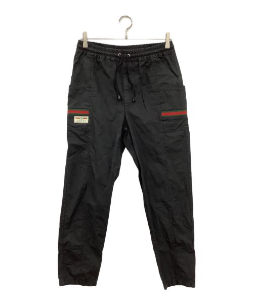GUCCI（グッチ）GUCCI (グッチ) コーティングコットンテックパンツ ブラック サイズ:44の古着・服飾アイテム