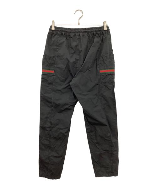 GUCCI（グッチ）GUCCI (グッチ) コーティングコットンテックパンツ ブラック サイズ:44の古着・服飾アイテム